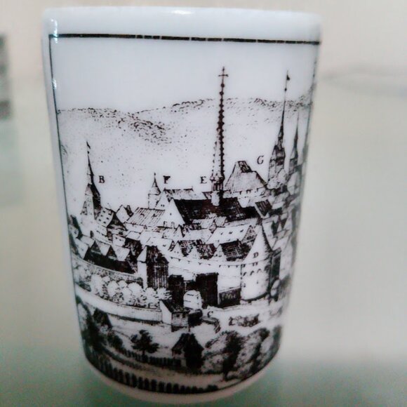 Altenkunstadt Porcelain set of 6 German shot glasses - VINTAGE - Picture 12 of 15